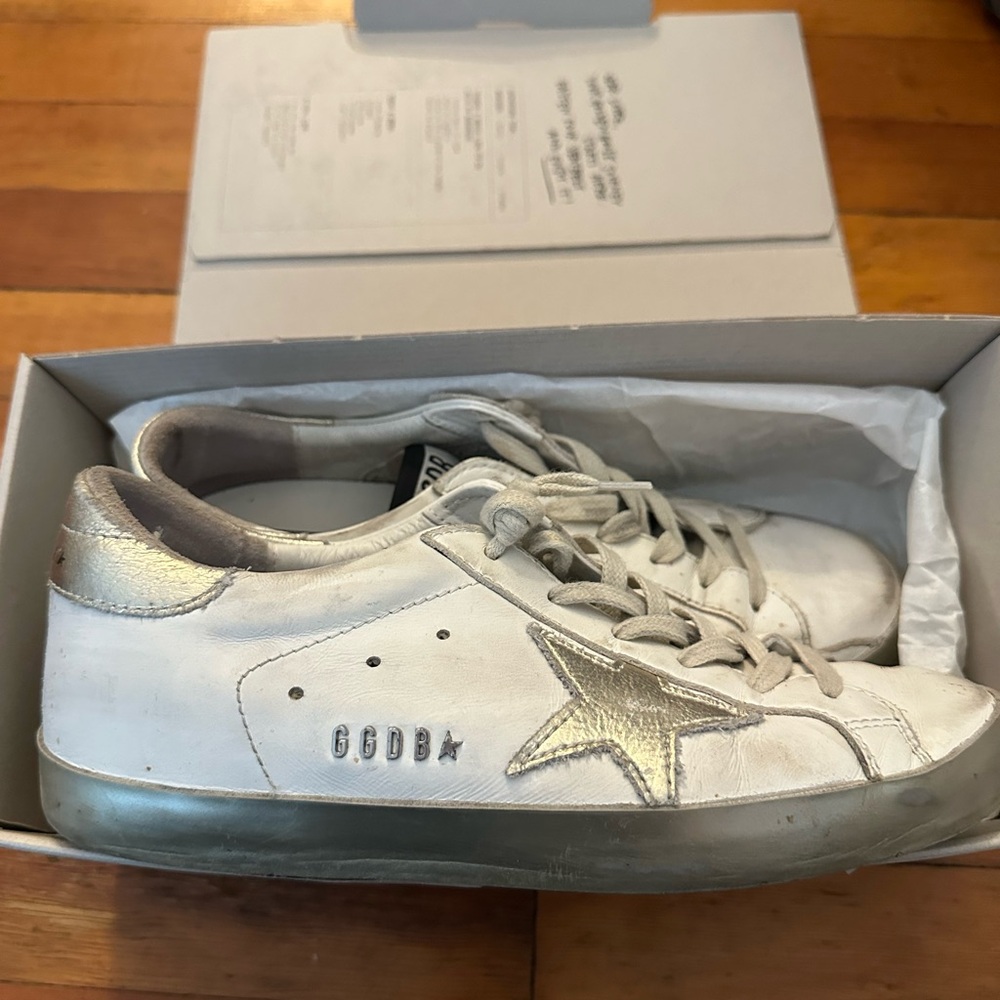 Golden goose Superstar mixed leather, size 38 with box!